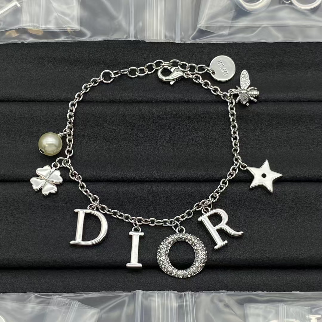 Buy replica Dior Letter Charms Bracelet and replica jewelry from PICKS Jewelry