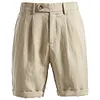 2026 Summer New Business Casual Lyocell Cotton Shorts, Old Money Style, Elastic Waist, Five-Point Pants For Men by Inlyline