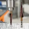 M35 HSS-Co Cobalt Step Drill Bit 3-13mm 1/4 Inch Hex Spiral Groove Ladder Drill