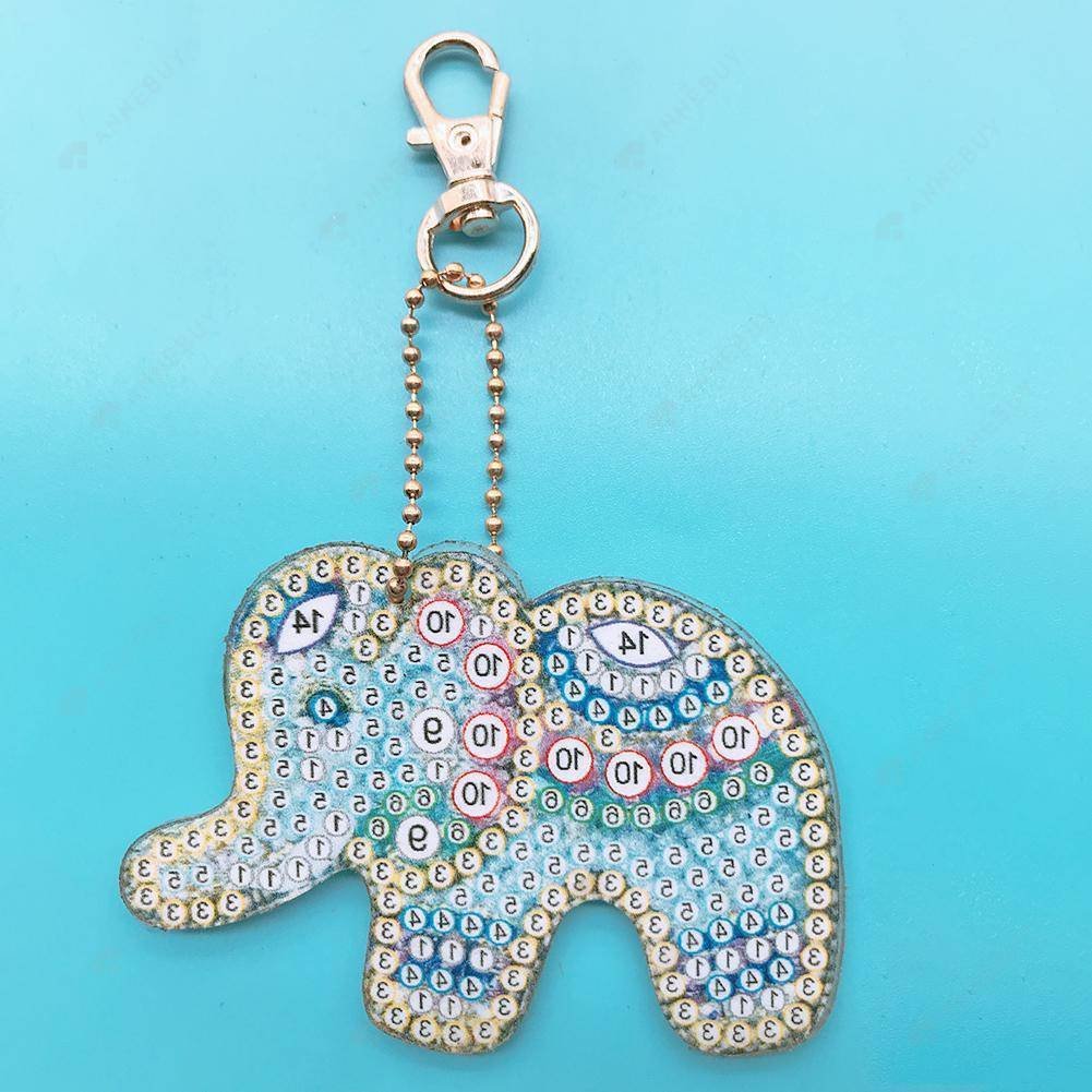 DIY Diamond Painting Keychain5pcs/set Full Drill Crystal Rhinestone