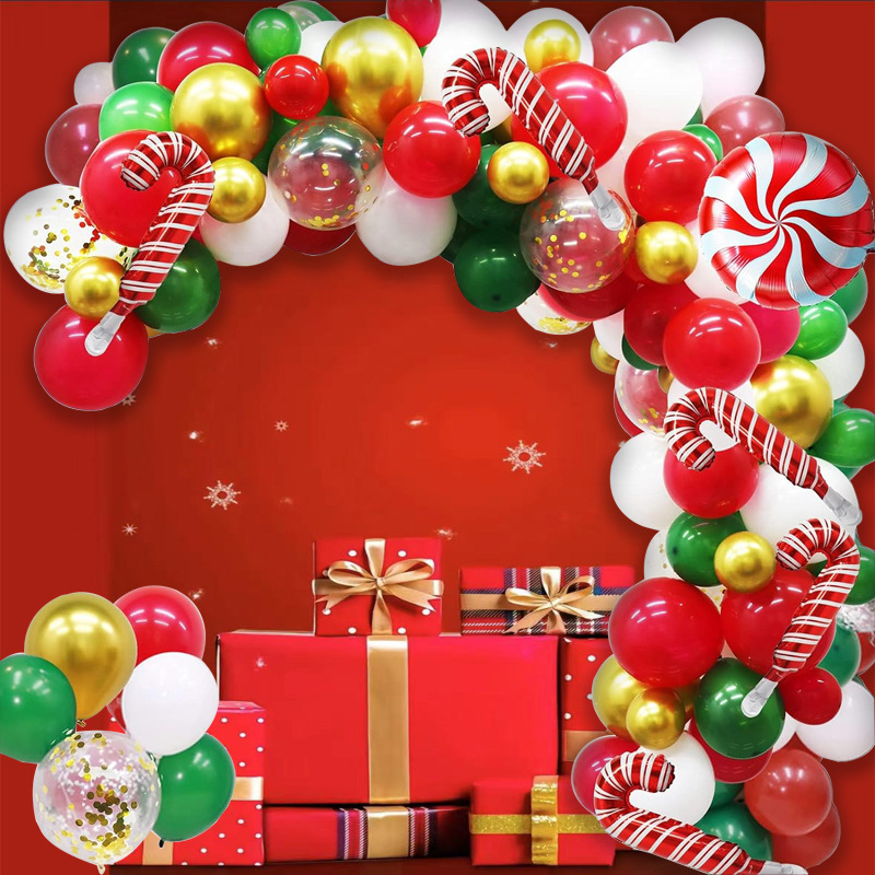 Christmas Balloon Set with Festival Banner & Decorations