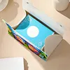 Blue Butterfly DIY PULeather Diamond Painting Tissue Box for Adults Beginners Decorative Diamond Art Paper Storage Holder for Living Room Bedroom Bathroom Table Decor