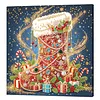 DIY Special Shape Pearl Painting Art - Christmas stocking