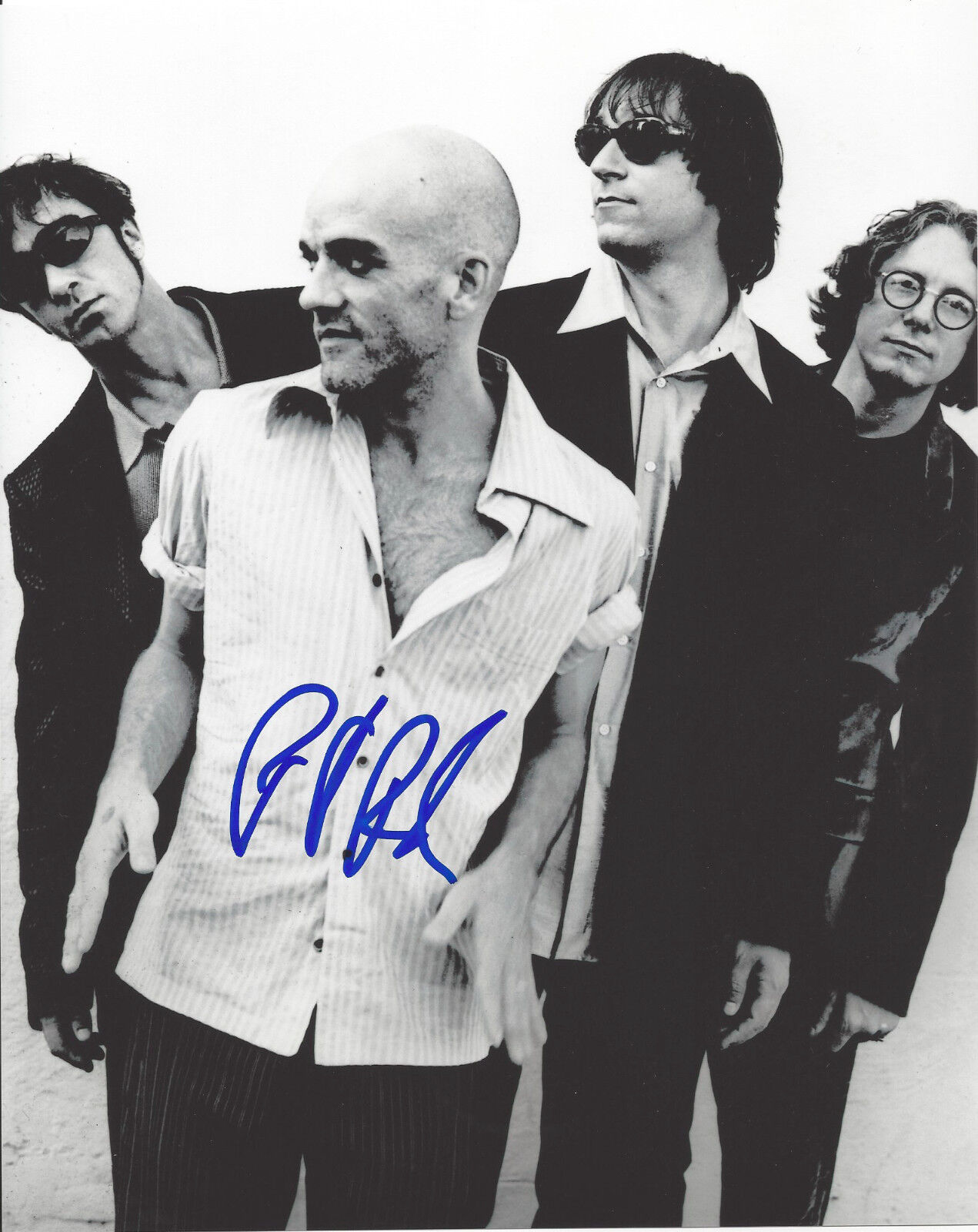 PETER BUCK R.E.M. GUITARIST SIGNED AUTHENTIC 8X10 Photo Poster painting G w/COA FILTHY FRIENDS