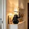 Monkey Table Lamp with Top Hat Animal Desk Lamp for Monkey Lovers Fun Creative Decorative Lamp for Sleep Nursery Office & Home Decor