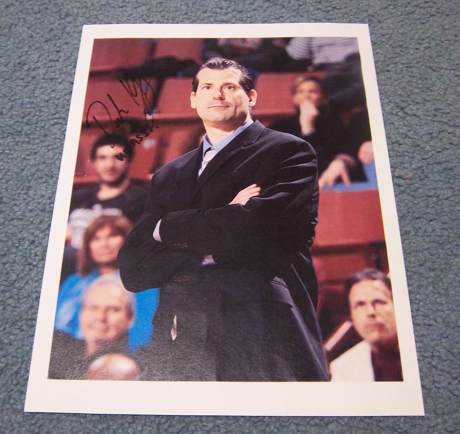 UMASS Coach Derek Kellogg Signed Autographed 8.5x11 Photo Poster painting Minutemen