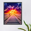 (40*50cm)DIY Round Partial AB Drill Diamond Painting - Sunset Boulevard