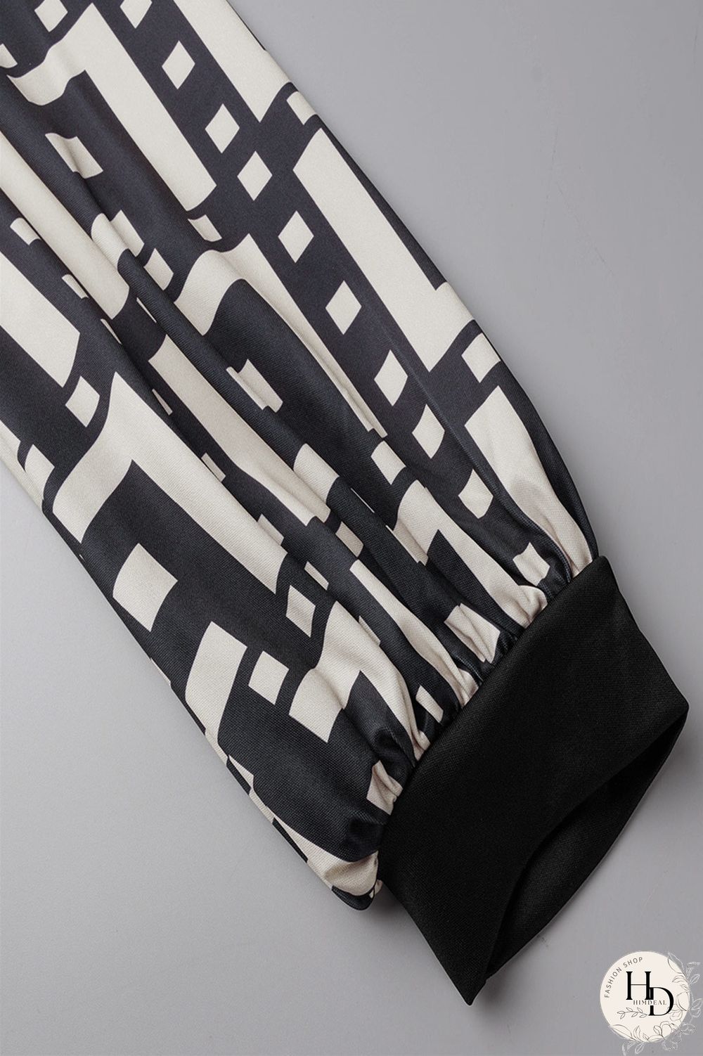 Burgundy Sexy Casual Print Patchwork Contrast O Neck Long Sleeve Two Pieces