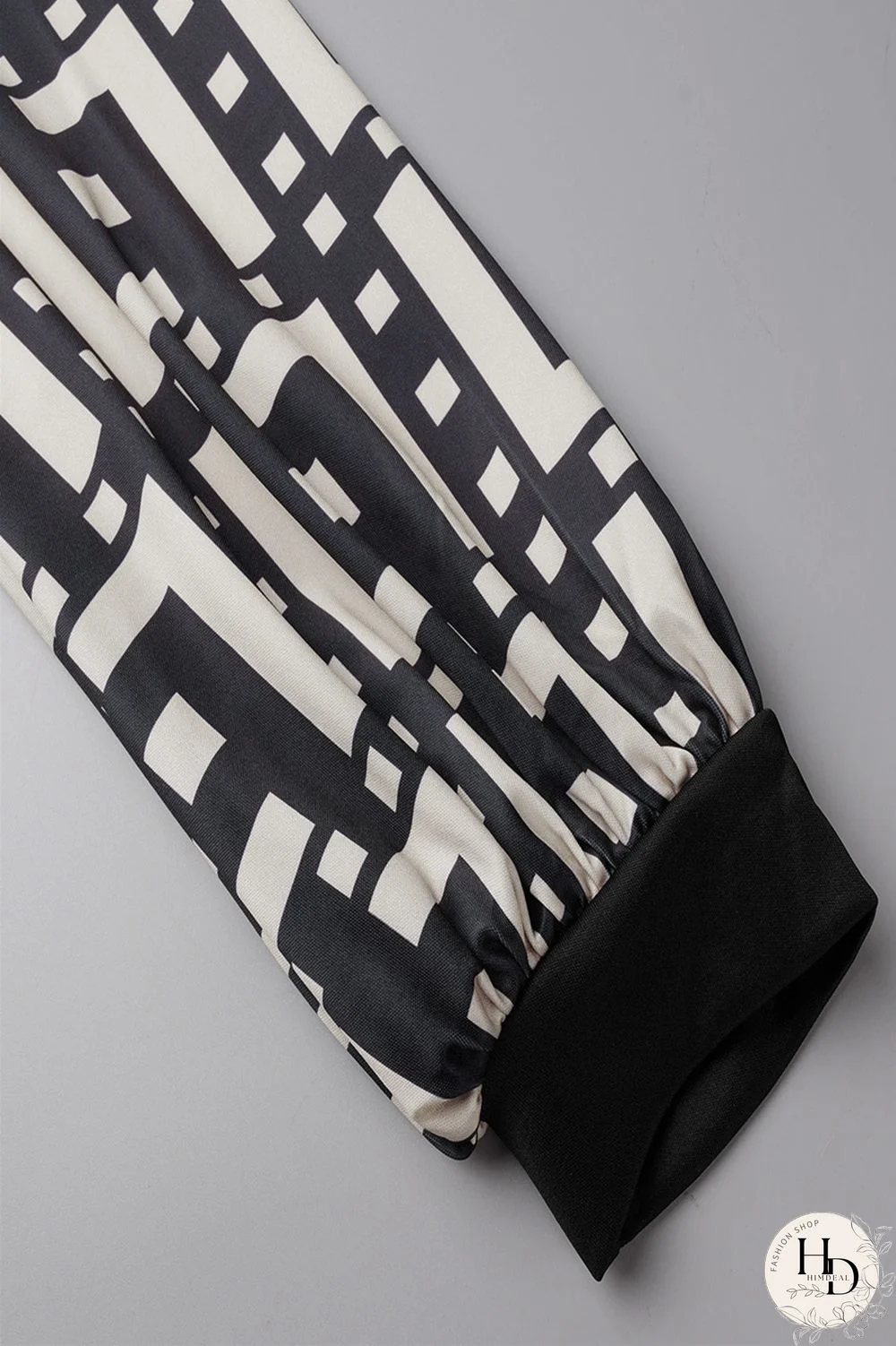 Burgundy Sexy Casual Print Patchwork Contrast O Neck Long Sleeve Two Pieces