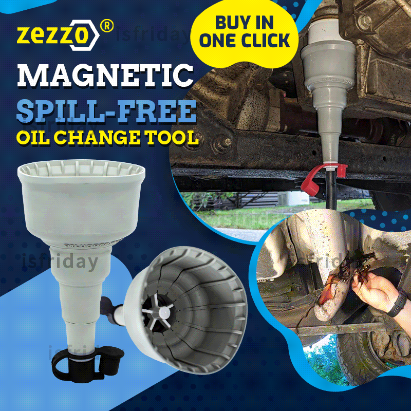 Zezzo® Magnetic Spill-Free Oil Change Tool