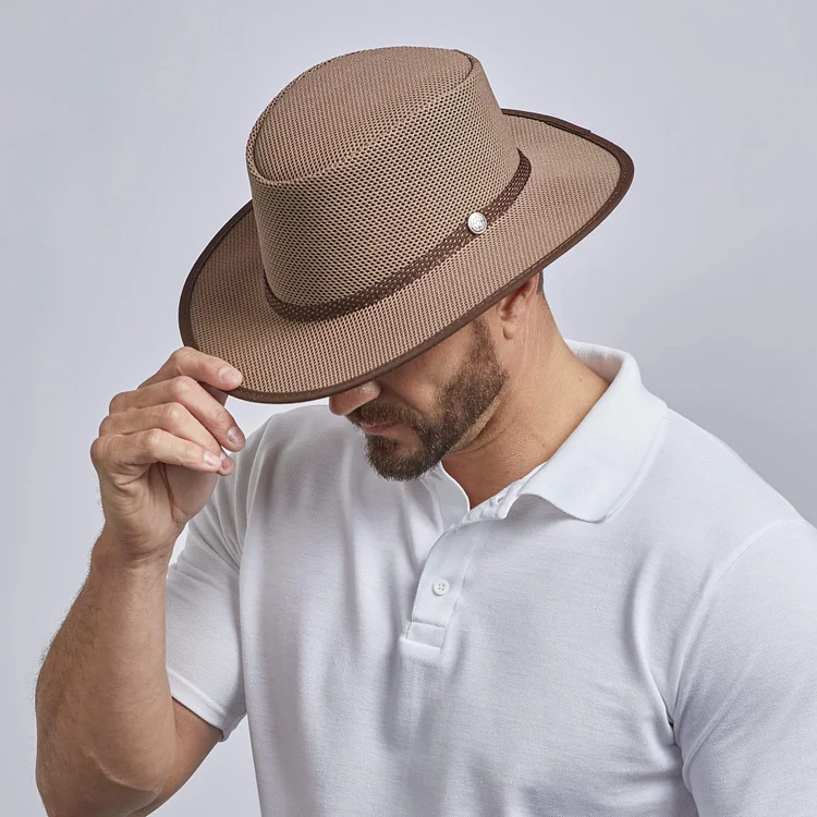 Cabana - Mens Breathable Wide Brim Sun Hat