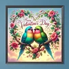 Diamond Painting -DIY Full Round Drill Valentine's Day Parrot