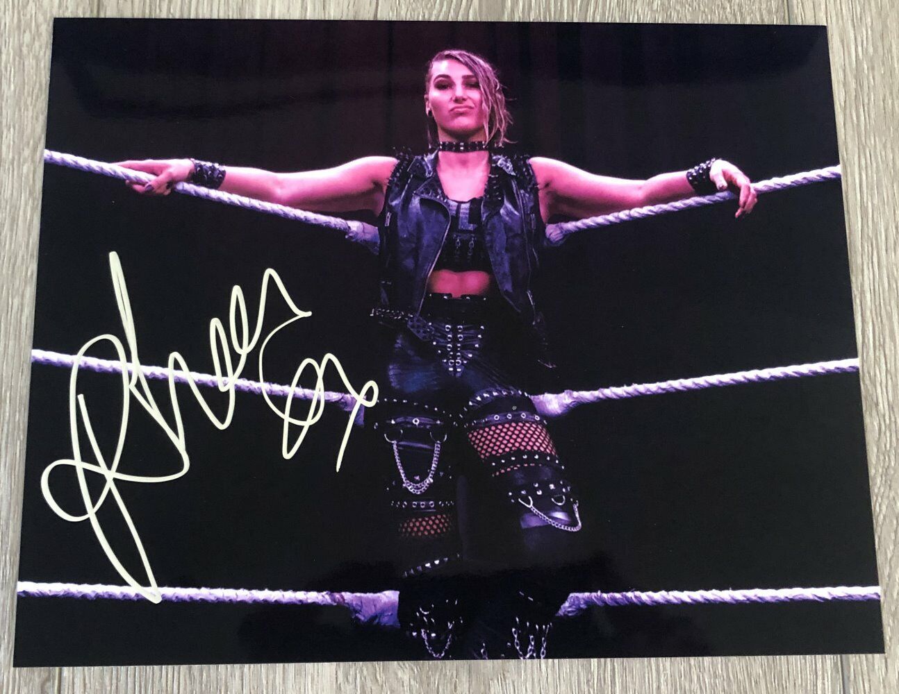 RHEA RIPLEY SIGNED AUTOGRAPH WWE RAW THE NIGHTMARE 8x10 Photo Poster painting F w/PROOF