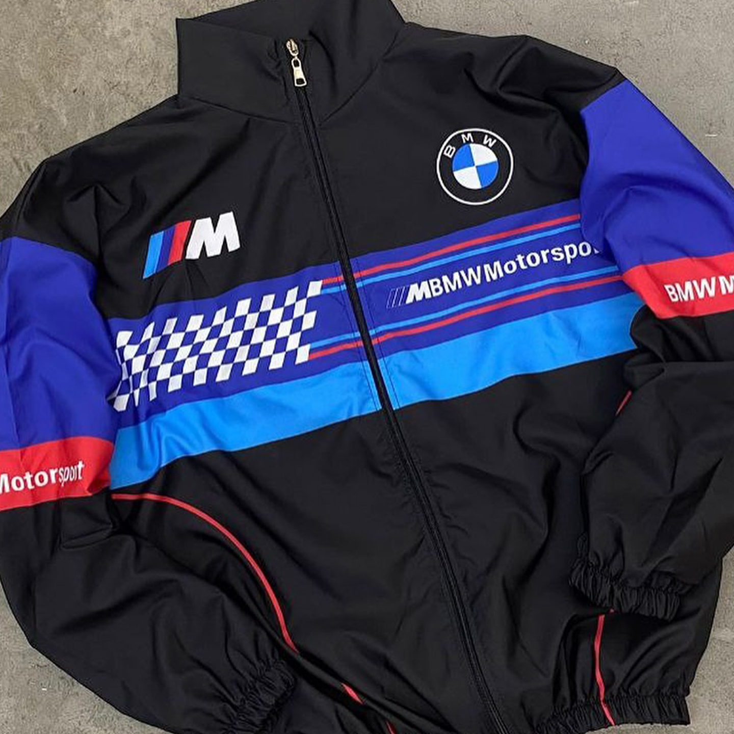 Unisex Classic Team Logo Retro Racing Jacket