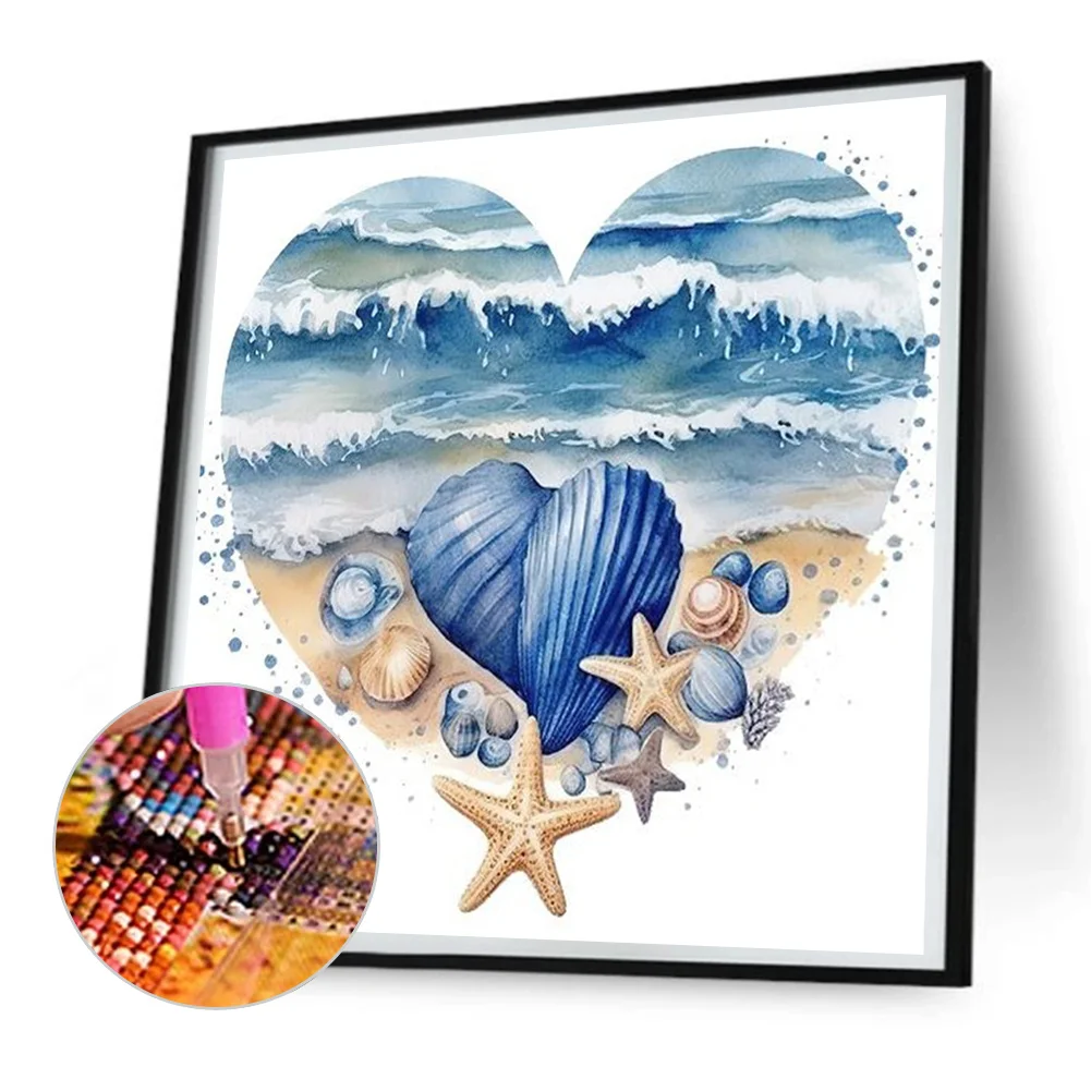 Diamond Painting - Full Round Drill - Love Starfish(Canvas|30*30cm)