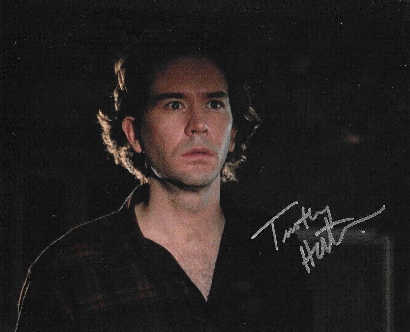 * TIMOTHY HUTTON * signed 8x10 Photo Poster painting * THE FALCON AND THE SNOWMAN * COA * 2