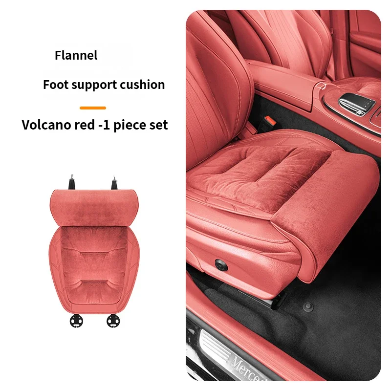 Integrated car leg support and seat cushion, universally applicable, light luxury and stylish car seat cushion