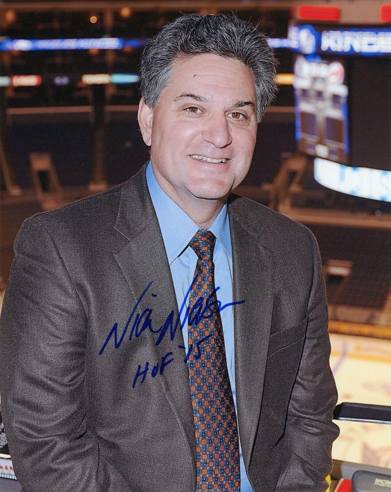 NICK NICKSON Authentic Hand-Signed Los Angeles Kings Announcer