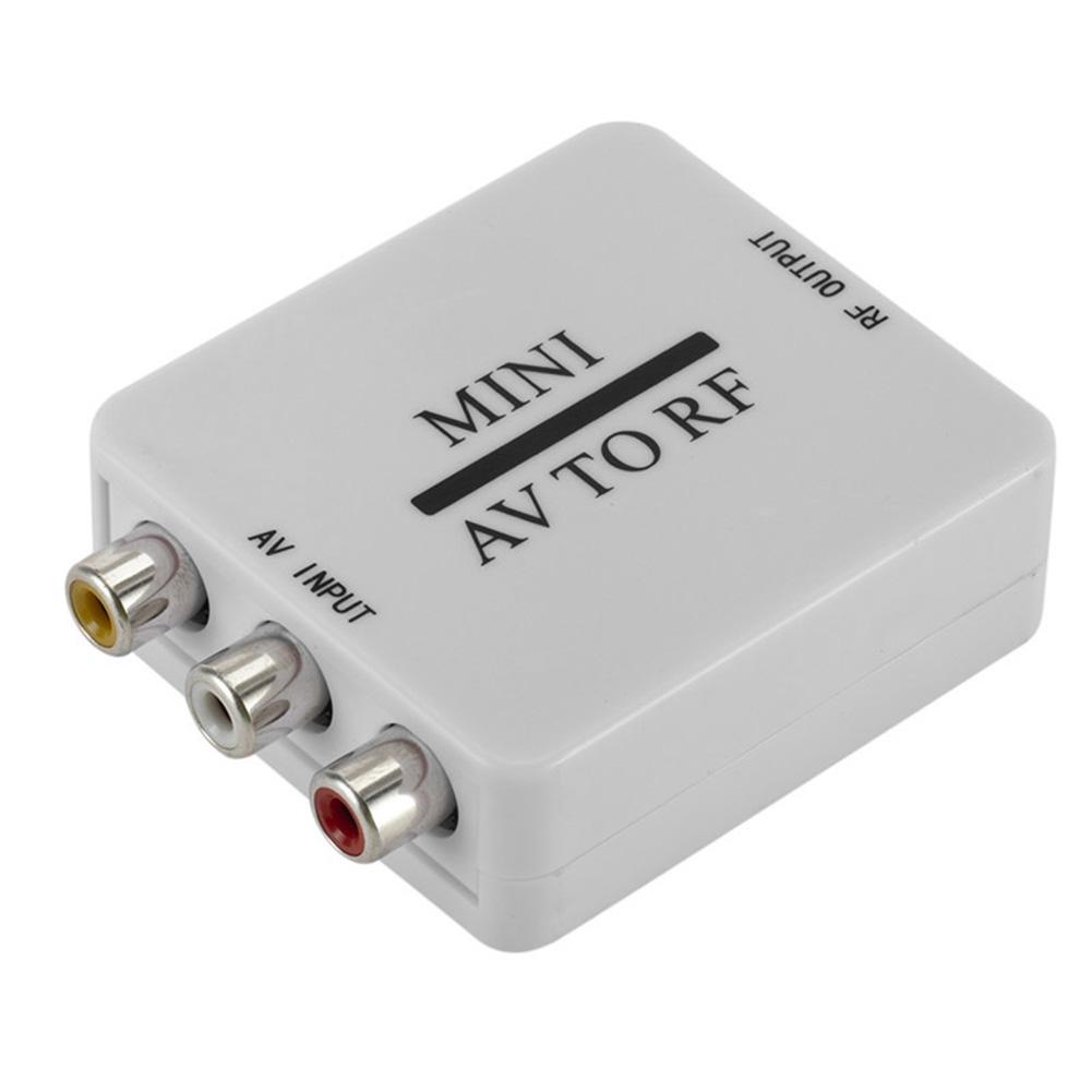 

Mini RCA AV CVSB to RF Video Adapter Support RF 67.25/61.25MHz TV Switcher, 501 Original