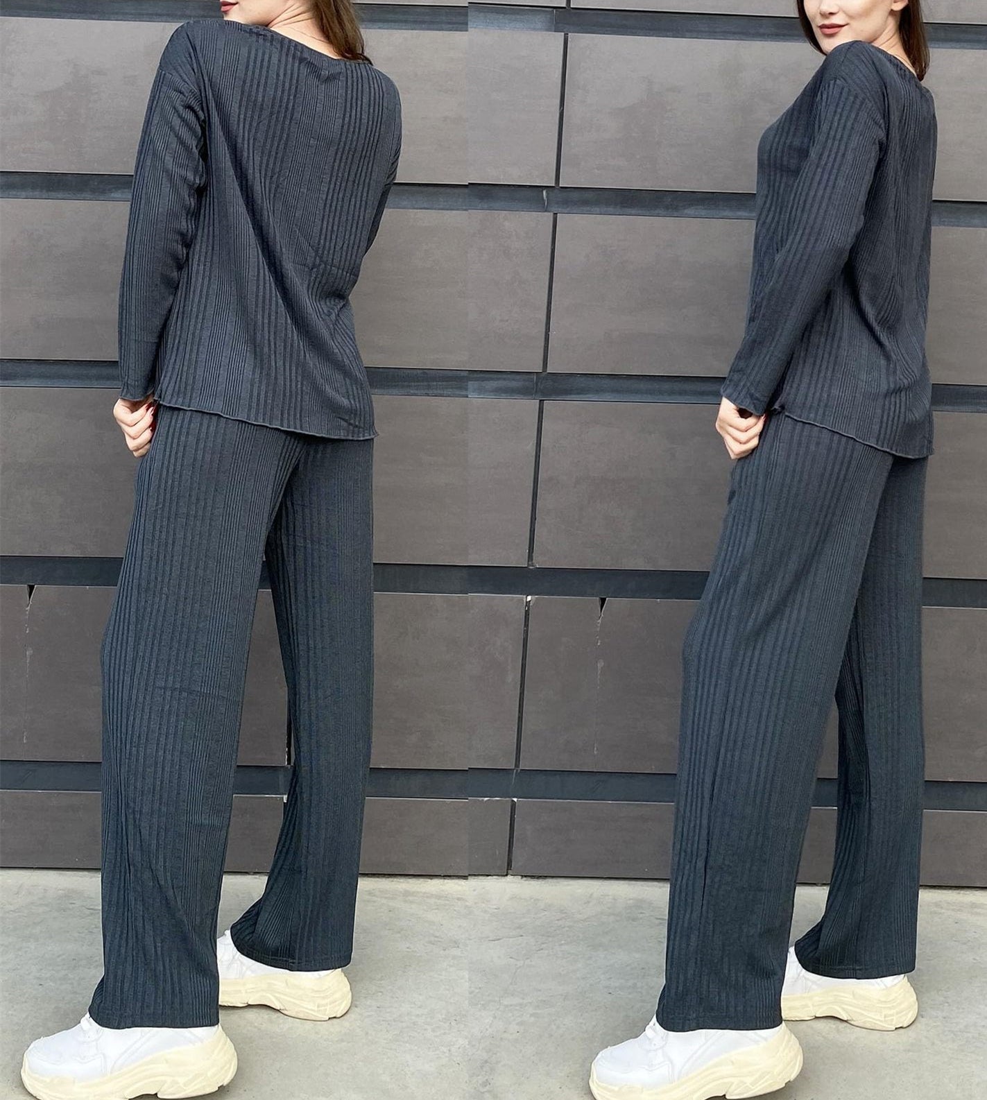 Women Half Sleeve V-neck Solid Color Dress