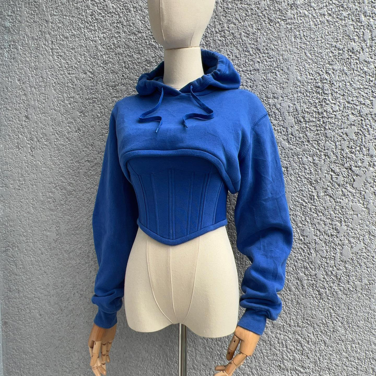 Women's Fashion Tight Back Lacing Corset Solid Color Top Set