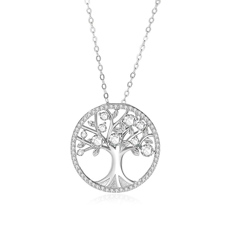 925 Sterling Silver Life Tree Pendant Necklace