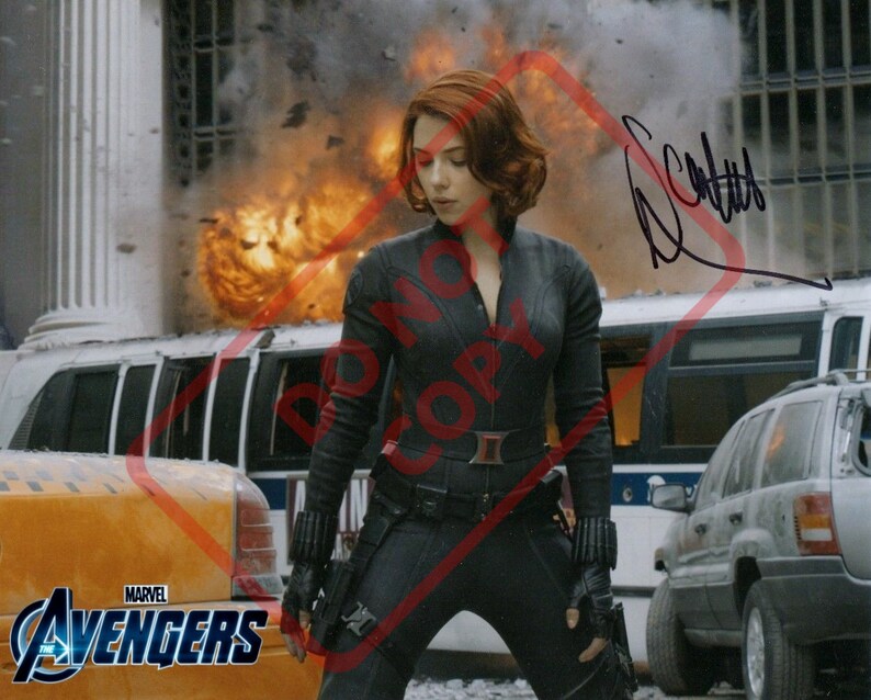 The Avengers Scarlett Johannson 8.5x11 Autographed Signed Reprint Photo Poster painting