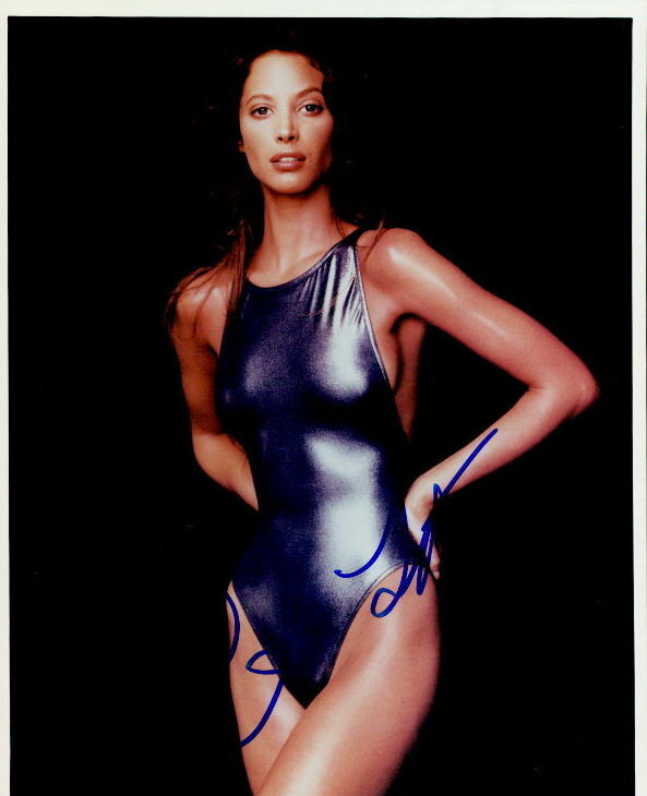 Christy Turlington in-person signed 8x10 Photo Poster painting