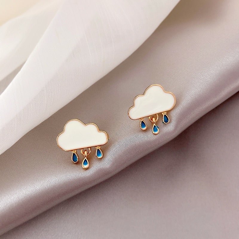 Rain Cloud Drop Earrings