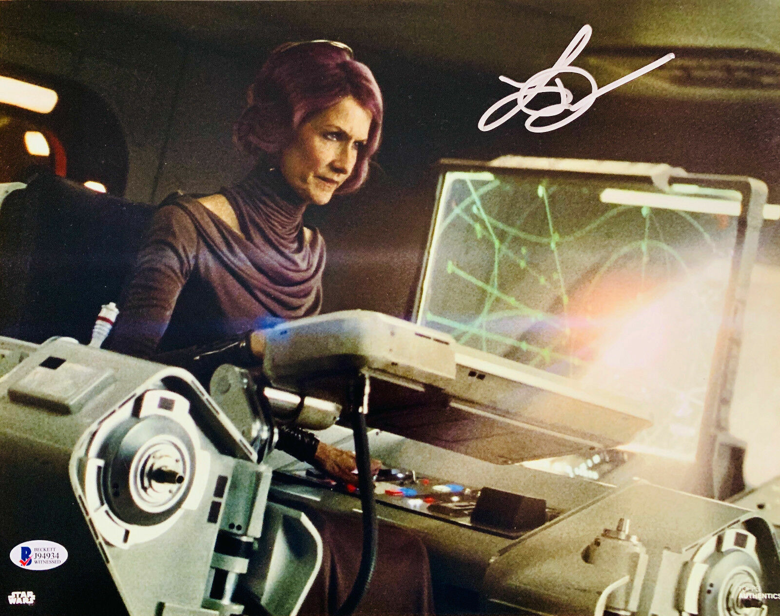 Laura Dern Signed 11x14 Photo Poster painting Star Wars - Beckett BAS CERTIFICATE Of AUTHENTICY