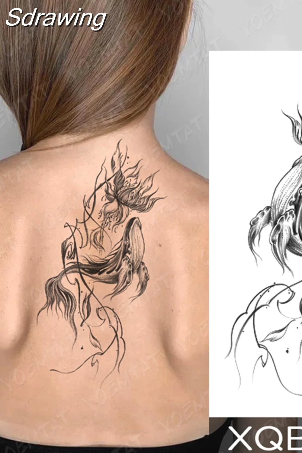 Sdrawing Temporary Tattoo Sticker Butterfly Flower Totem Flash Tatto Y2k Style Body Art Arm Leg Waist Fake Tatoo Men Women