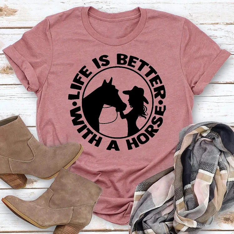 Horse Western life T-Shirt Tee -06075