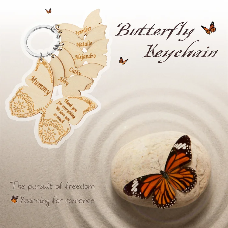 Butterfly keychain clearance favors