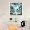 Moonlight Over Lotus Pond-14CT Stamped Cross Stitch Egyptian Cotton 46*46cm/18.11*18.11in tapestrymarket