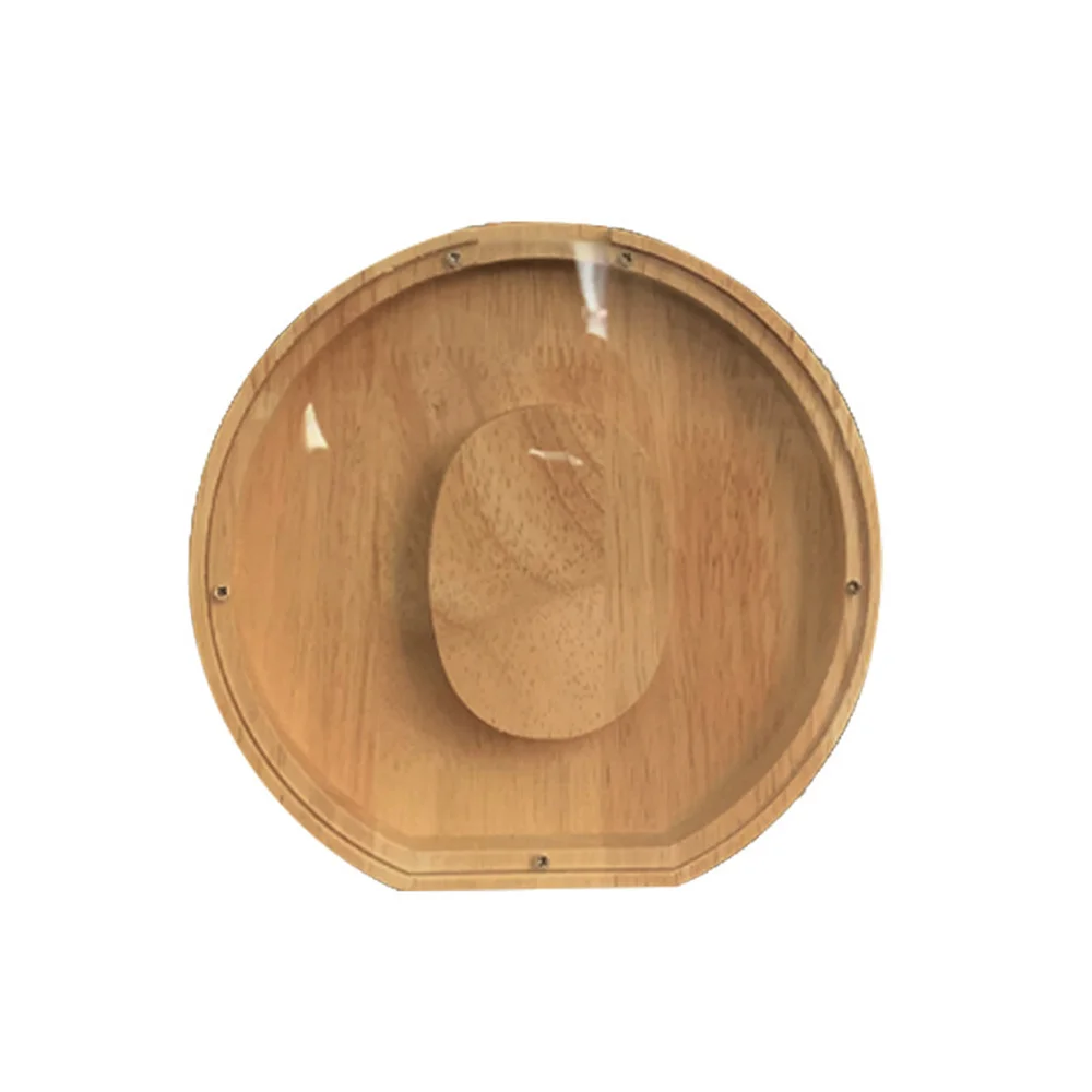 Purexcellent&trade; Wooden creative English letters transparent money jar