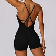 Guraa Seamless Yoga Set Women Tracksuit Fitness Rompers Sexy One Piece Sports Bra Gym Push Up Workout Clothes JumpSuits Sportswear