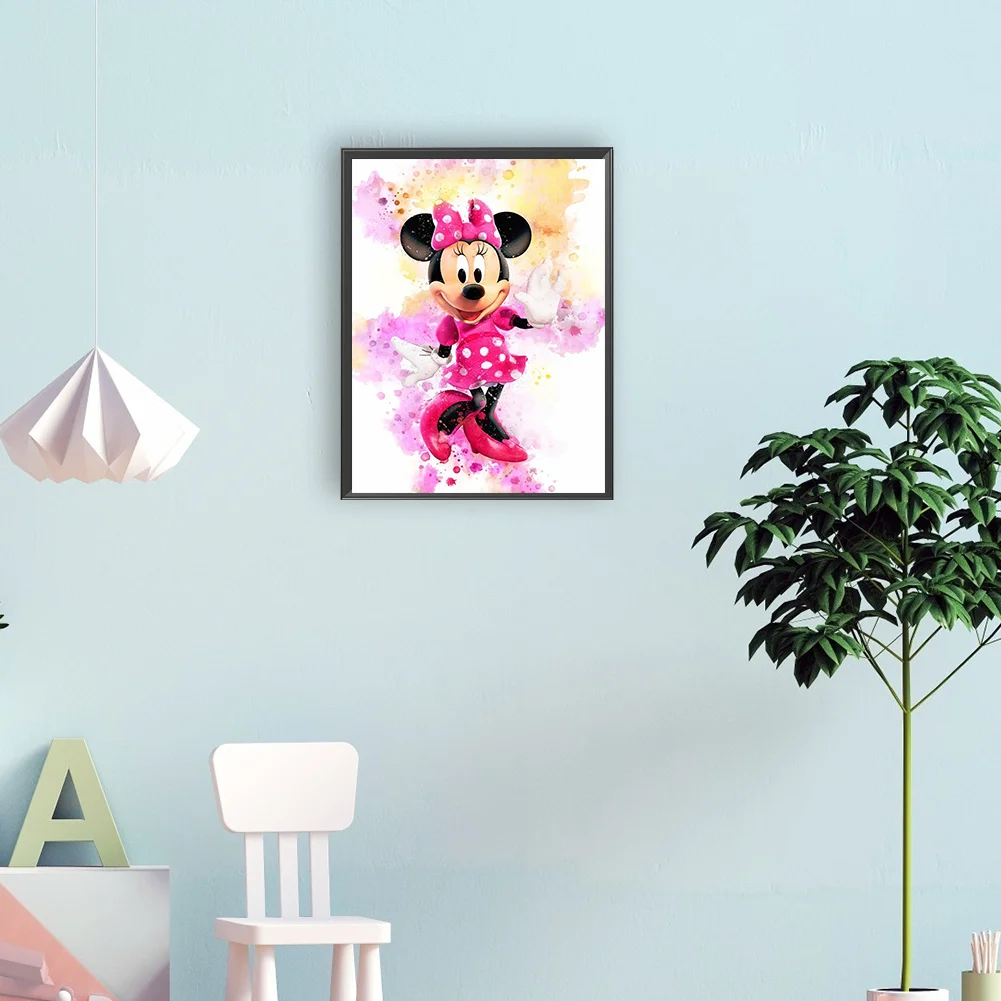 Diamond Painting - Full Round Drill - Minnie(30*40cm)