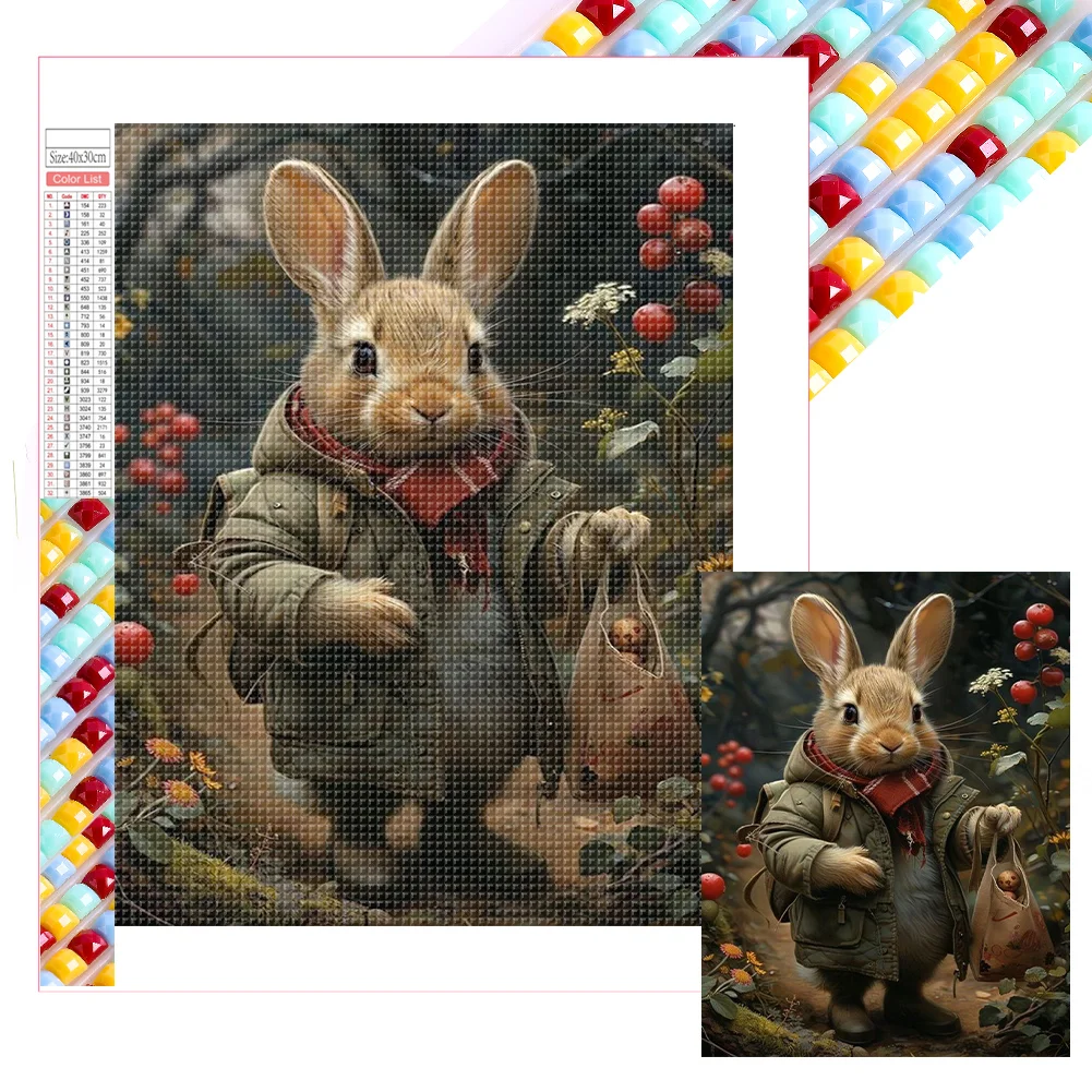 Full Square Diamond Painting - Peter Rabbit(Canvas|35*45cm)