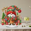 Diamond Painting Acrylic Single Sided Christmas in December Gnome Ornaments Tabletop Home Office Decor