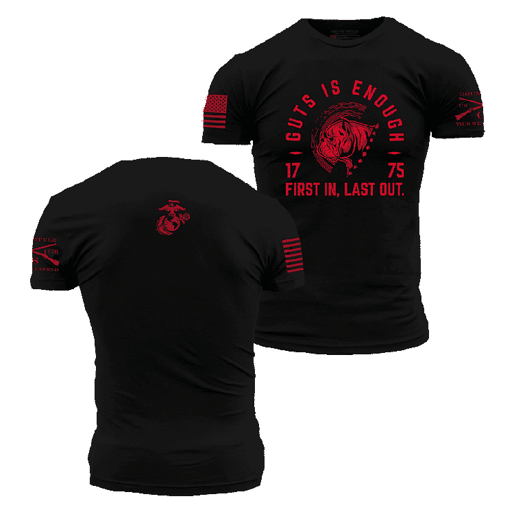 USMC - First In T-Shirt - Black