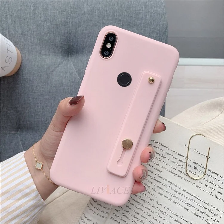 Wrist Strap Hand Band silicone case for xiaomi redmi note 7 8 6 pro 5 plus 6a 5a mi 9 8 a2 lite se a1 a3 9t k20 7a back cover