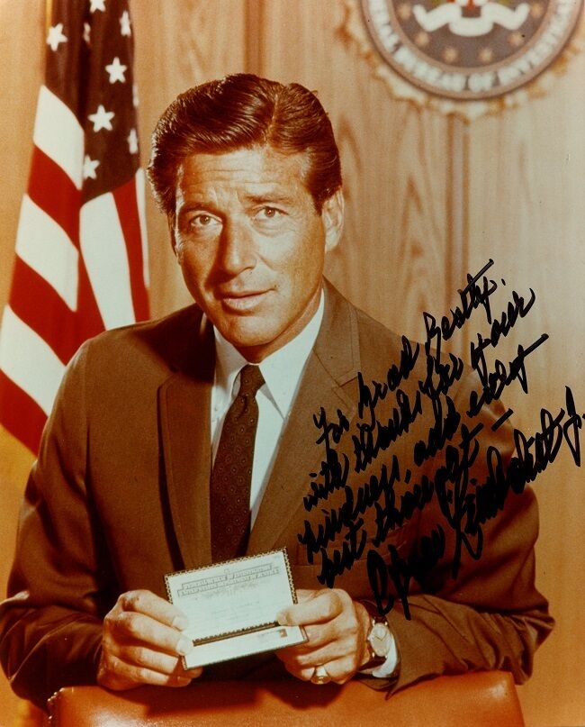 EFREM ZIMBALIST, JR. Signed Photo Poster painting - The F.B.I.