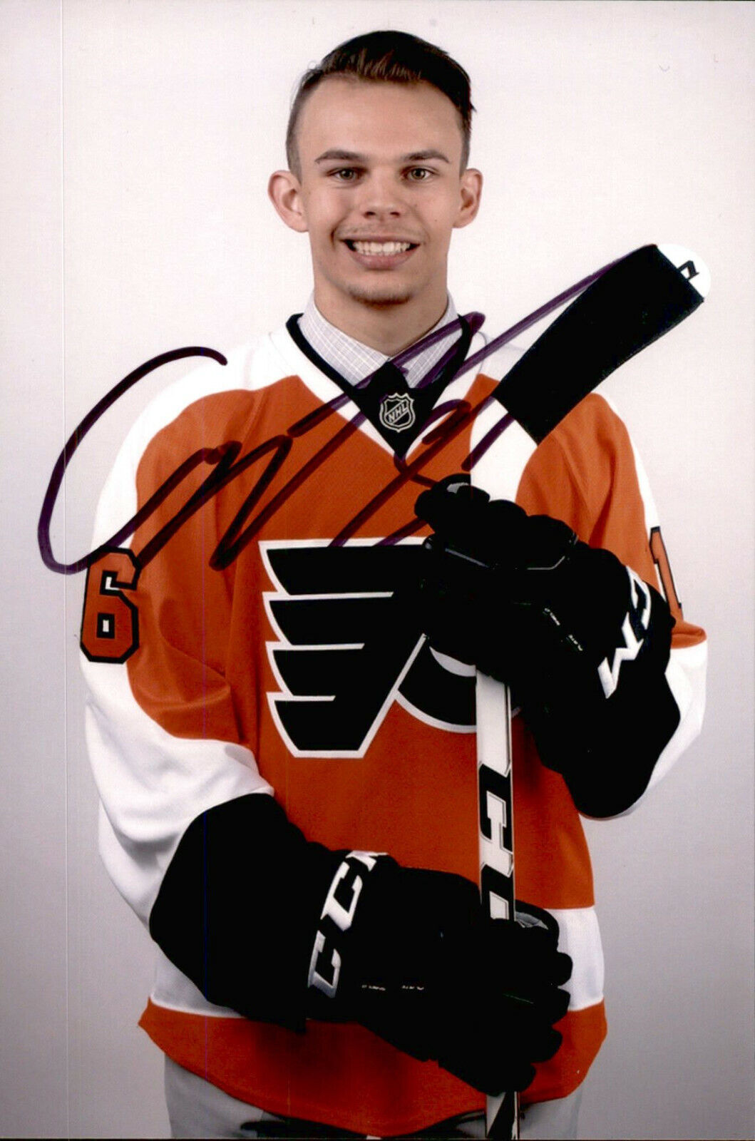 Carsen Twarynski SIGNED 4x6 Photo Poster painting PHILADELPHIA FLYERS / SEATTLE KRAKEN