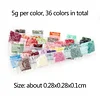 1 Set 36 Colors Diamond Painting Accessory Beads Durable Embroidery Supply
