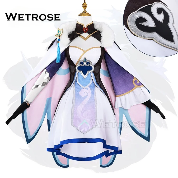 【Wetrose】Baiheng Honkai Star Rail Cosplay Costume Wig Full Set