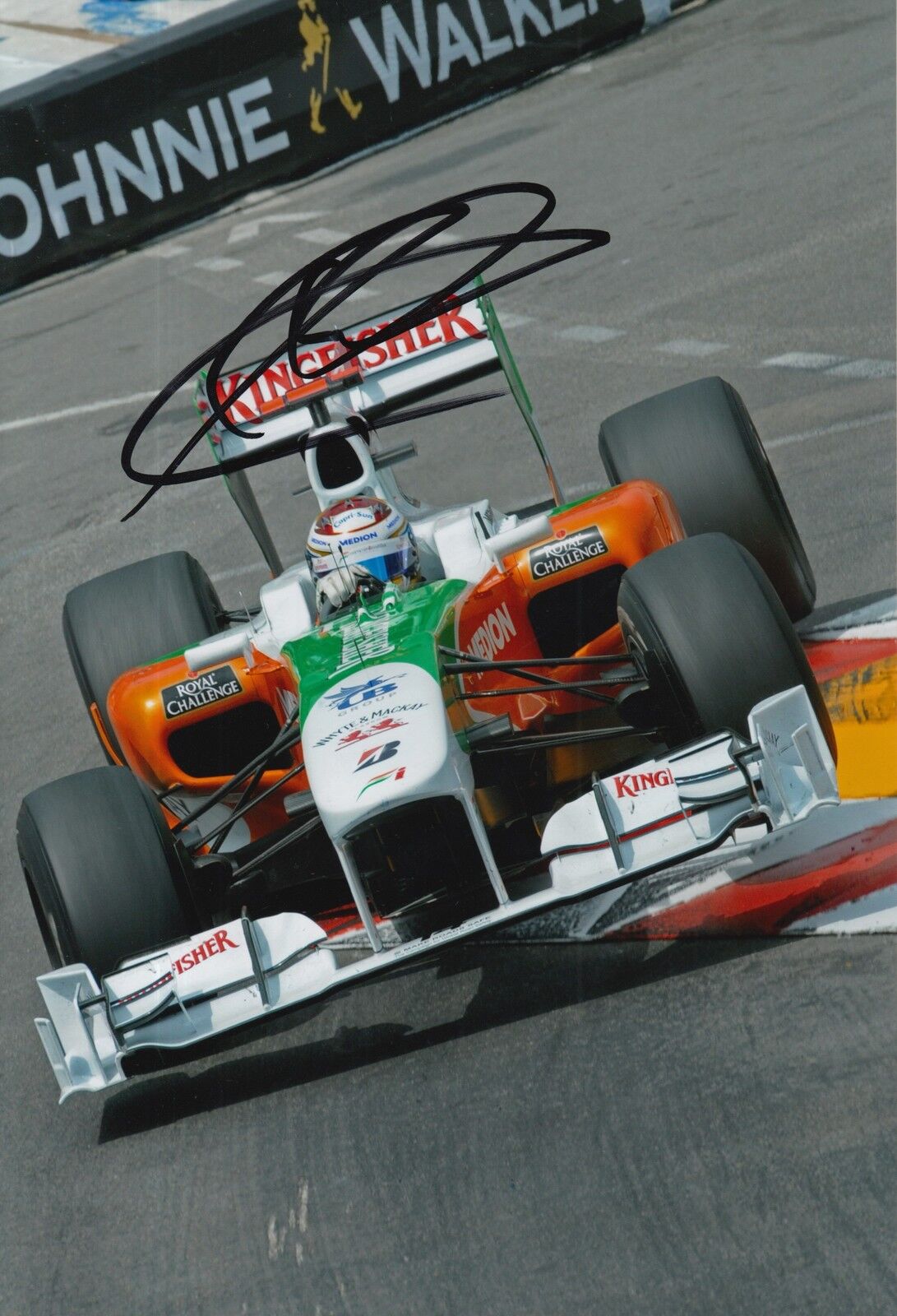 Adrian Sutil Hand Signed 12x8 Photo Poster painting F1 Force India 5.