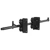 20FT Sliding Library Ladder Hardware Kit Floor Roller with Brake Telescopic Top Hook Sliding Track Kit with Complete Hardware Set (No Ladder) Indoor Moving Track for Home Office Loft