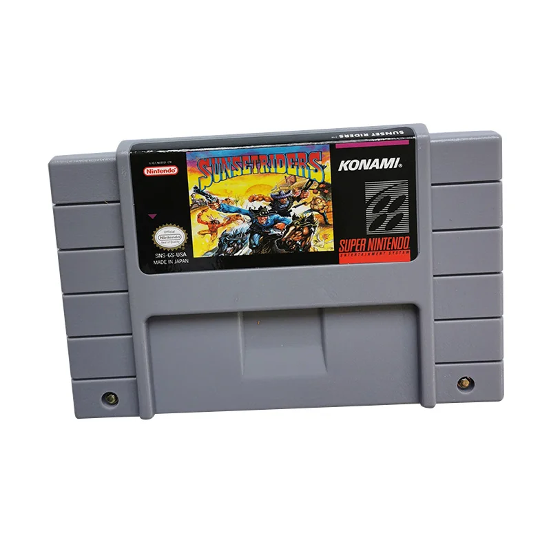 Sunset Riders SNES For Super Nintendo Entertainment System - 16 Bit US Version Game Cartridge