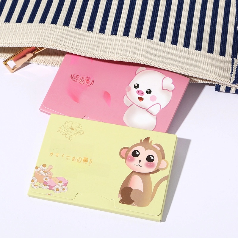 CH Facial Oil Absorbing Paper 100 Pieces Portable Remotable Fragrance Oil Absorbing Paper Makeup Makeup Tool