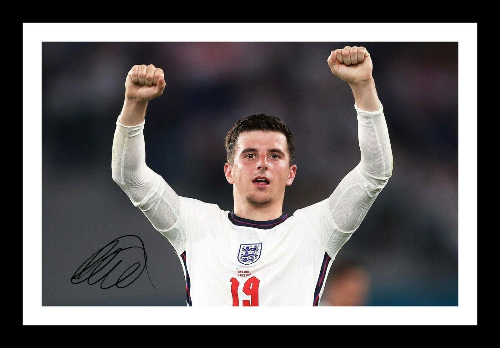 Mason Mount - England Euro 2020 2021 Autograph Signed & Framed Photo Poster painting